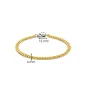 BRACCIALE A MAGLIE PLACCATO ORO DONNA TI SENTO BRACCIALE A MAGLIE PLACCATO ORO DONNA TI SENTO