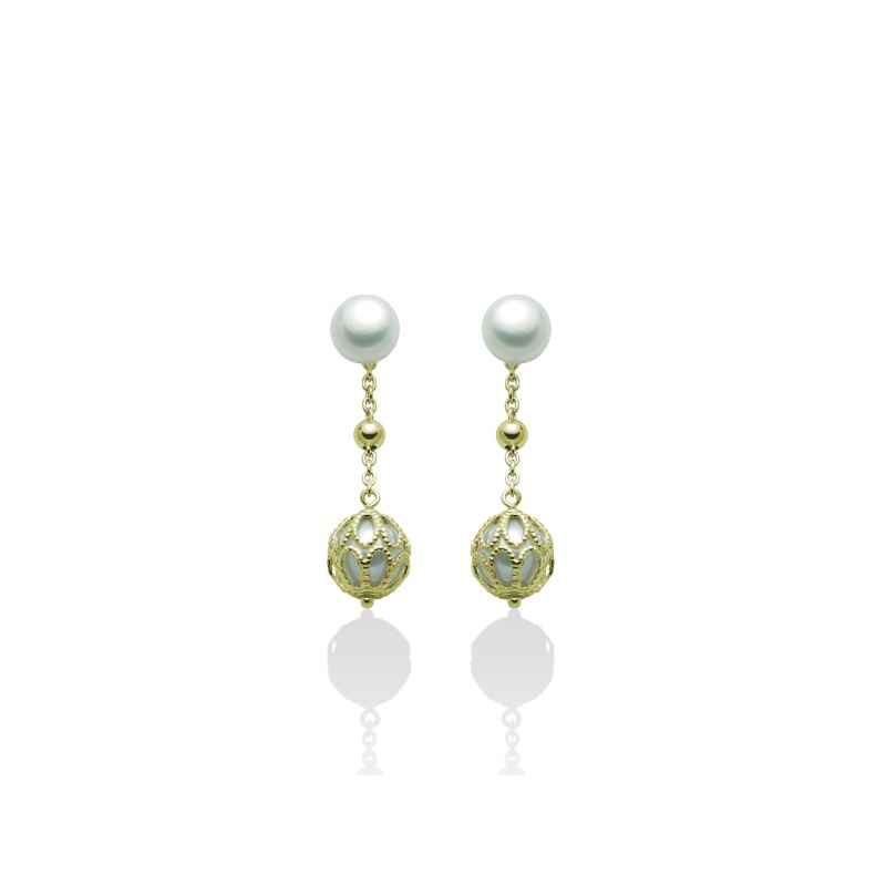 ORECCHINI ARGENTO DORATO DONNA MILUNA LE PERLE ORECCHINI ARGENTO DORATO DONNA MILUNA LE PERLE