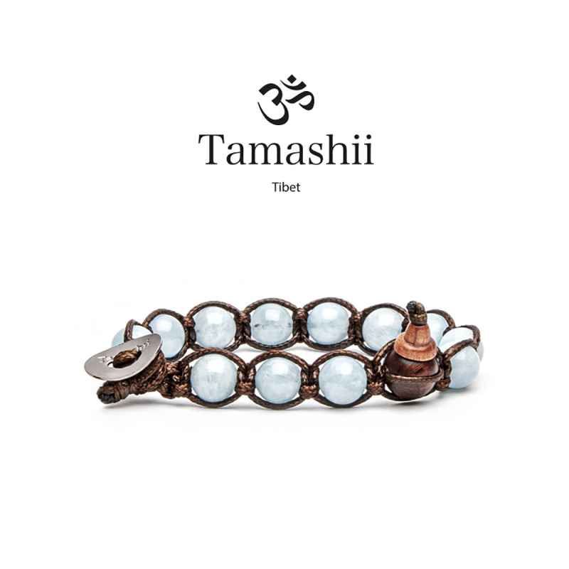 BRACCIALE ACQUAMARINA UOMO-DONNA TAMASHII 1 GIRO BRACCIALE ACQUAMARINA UOMO-DONNA TAMASHII 1 GIRO