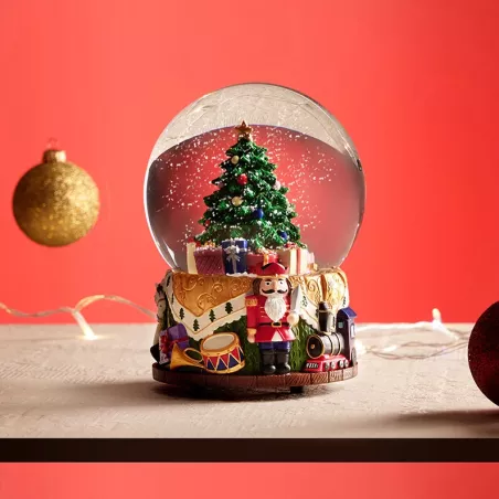 DECORAZIONE BOULE DE NEIGE ALBERO DI NATALE DONNA OTTAVIANI 