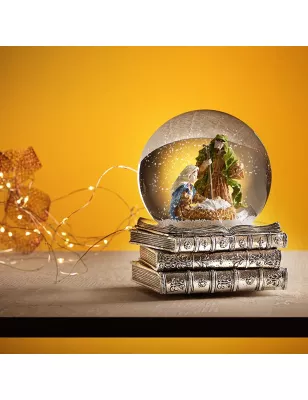 DECORAZIONE BOULE DE NEIGE PRESEPE DONNA OTTAVIANI 