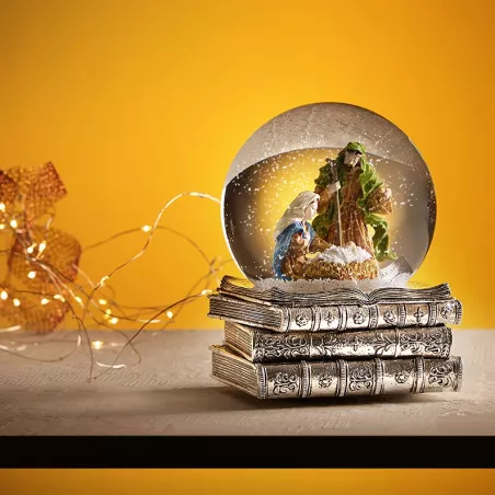 DECORAZIONE BOULE DE NEIGE PRESEPE DONNA OTTAVIANI 