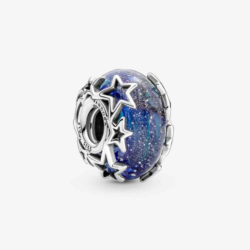 CHARM VETRO DI MURANO CON STELLE PANDORA MOMENTS CHARM VETRO DI MURANO CON STELLE PANDORA MOMENTS