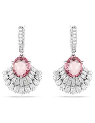 ORECCHINI IDYLLIA PENDENTI CONCHIGLIA ROSA SWAROVSKI