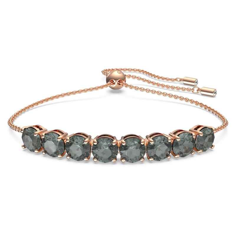 BRACCIALE EXALTA TAGLIO TONDO NERO DONNA SWAROVSKI 