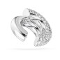 ORECCHINO EAR CUFF BIANCO PLACCATO RODIO SWAROVSKI ORECCHINO EAR CUFF BIANCO PLACCATO RODIO SWAROVSKI