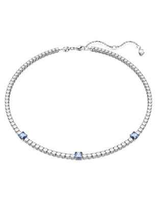 COLLANA MATRIX TENNIS BIANCA E BLU DONNA SWAROVSKI  5666167 SWAROVSKI