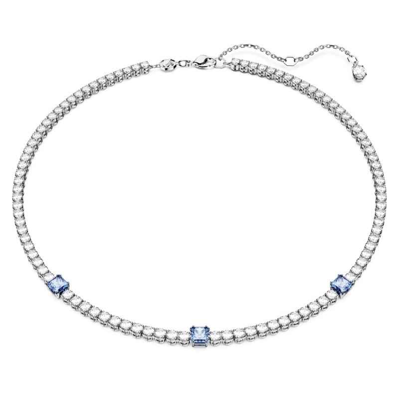 COLLANA MATRIX TENNIS BIANCA E BLU DONNA SWAROVSKI COLLANA MATRIX TENNIS BIANCA E BLU DONNA SWAROVSKI