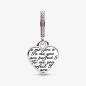 CHARM PENDENTE CUORE INFINITO MAMMA SEI PERFETTA DONNA PANDORA 