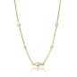 COLLANA ARGENTO DORATO DONNA MILUNA LE PERLE COLLANA ARGENTO DORATO DONNA MILUNA LE PERLE
