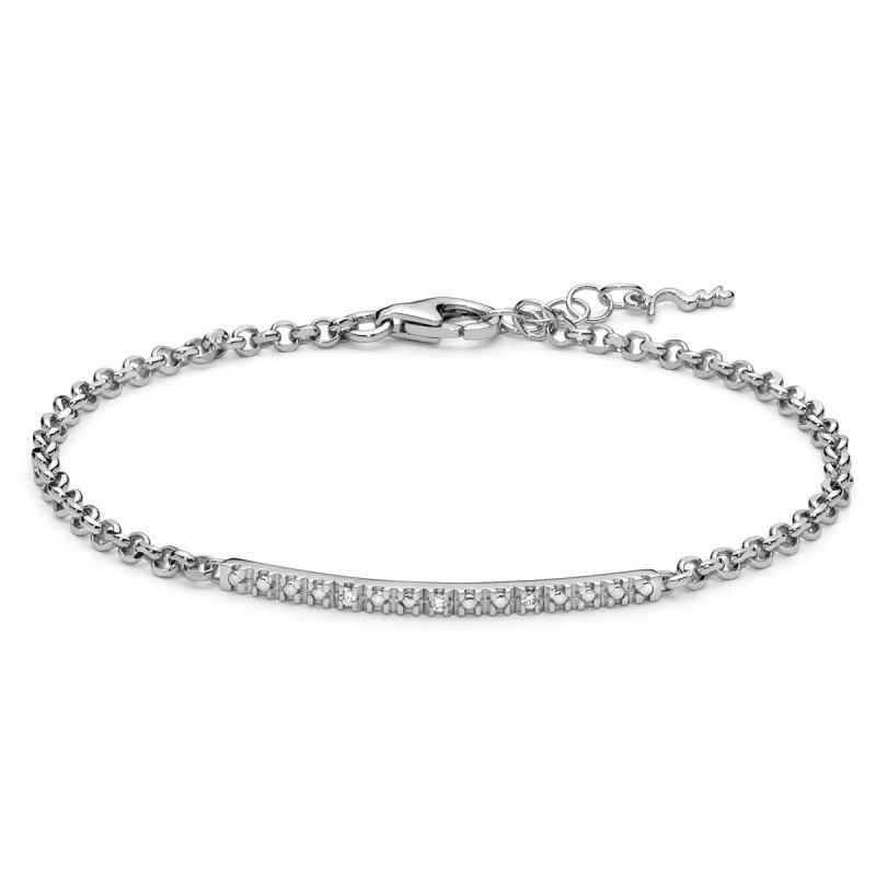 BRACCIALE ARGENTO DIAMANTI DONNA MILUNA DIAMANTISSIMA BRACCIALE ARGENTO DIAMANTI DONNA MILUNA DIAMANTISSIMA