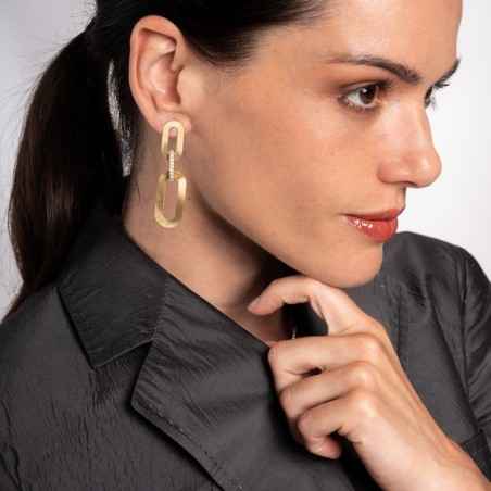 ORECCHINI OVALI CON ELEMENTI INTRECCIATI DONNA AQUAFORTE  H0460307 AQUAFORTE