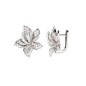 ORECCHINI ORCHIDEA ZIRCONI BIANCHI DONNA AMEN ORECCHINI ORCHIDEA ZIRCONI BIANCHI DONNA AMEN