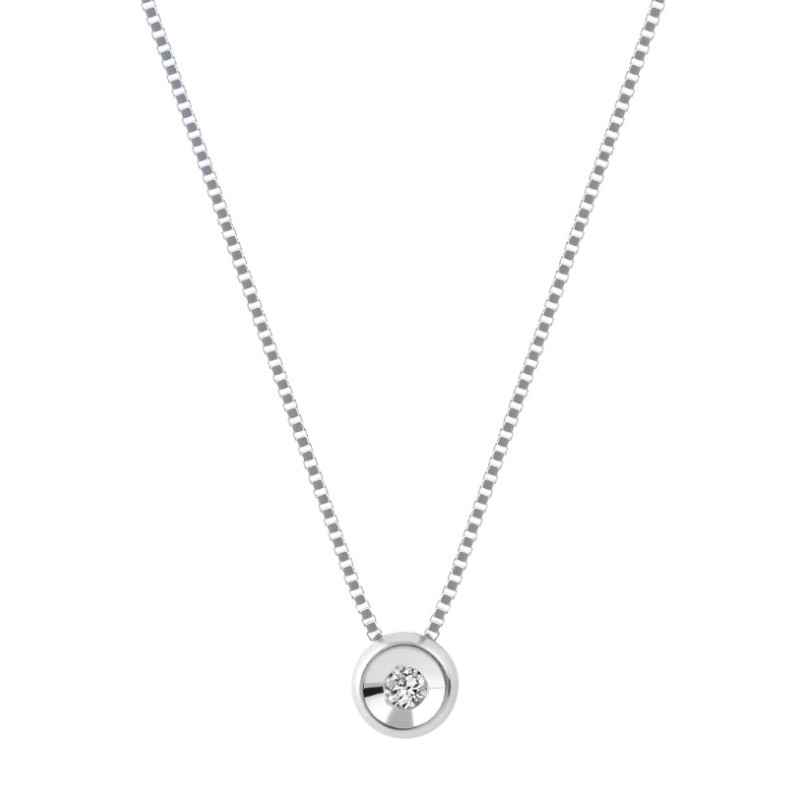 COLLANA PUNTO LUCE 0.18 CT DONNA DEMETRA COLLANA PUNTO LUCE 0.18 CT DONNA DEMETRA