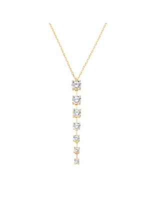 COLLANA DORATA CON ZIRCONI BIANCHI PENDENTI AMEN CL7DIGB4 AMEN
