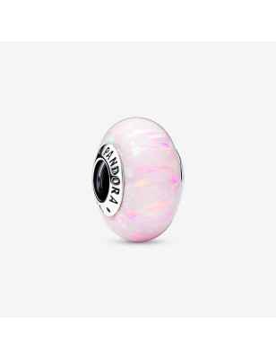 CHARM VETRO OPALE GLITTER ROSA DONNA PANDORA  791691C03 PANDORA
