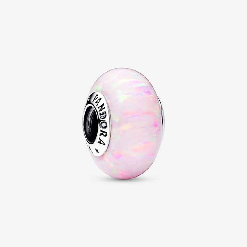 CHARM VETRO OPALE GLITTER ROSA DONNA PANDORA CHARM VETRO OPALE GLITTER ROSA DONNA PANDORA