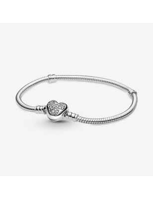 BRACCIALE CUORE SCINTILLANTE MICKEY MOUSE 19CM PANDORA 599299C01-19 PANDORA