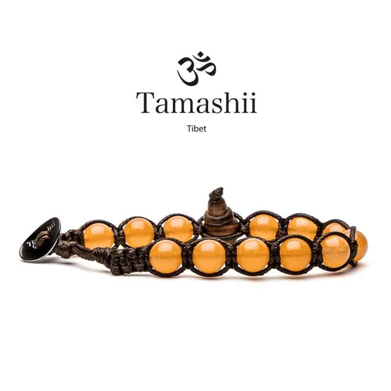 BRACCIALE GIADA ARANCIONE UOMO-DONNA TAMASHII 8 MM BRACCIALE GIADA ARANCIONE UOMO-DONNA TAMASHII 8 MM