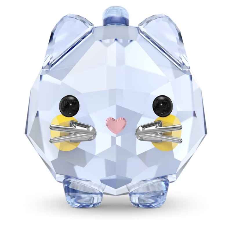DECORAZIONE CHUBBY CATS GATTO BLU SWAROVSKI DECORAZIONE CHUBBY CATS GATTO BLU SWAROVSKI