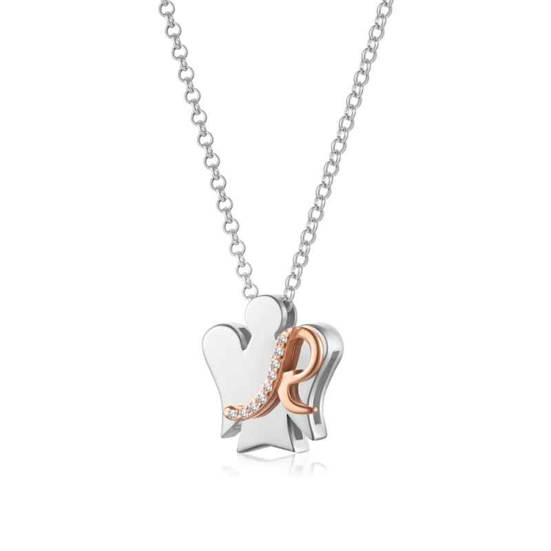 COLLANA ANGELO CON LETTERA R DONNA ROBERTO GIANNOTTI 