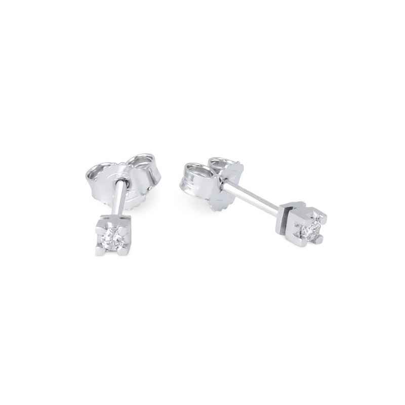 ORECCHINI PUNTO LUCE ORO BIANCO E DIAMANTI DEMETRA ORECCHINI PUNTO LUCE ORO BIANCO E DIAMANTI DEMETRA