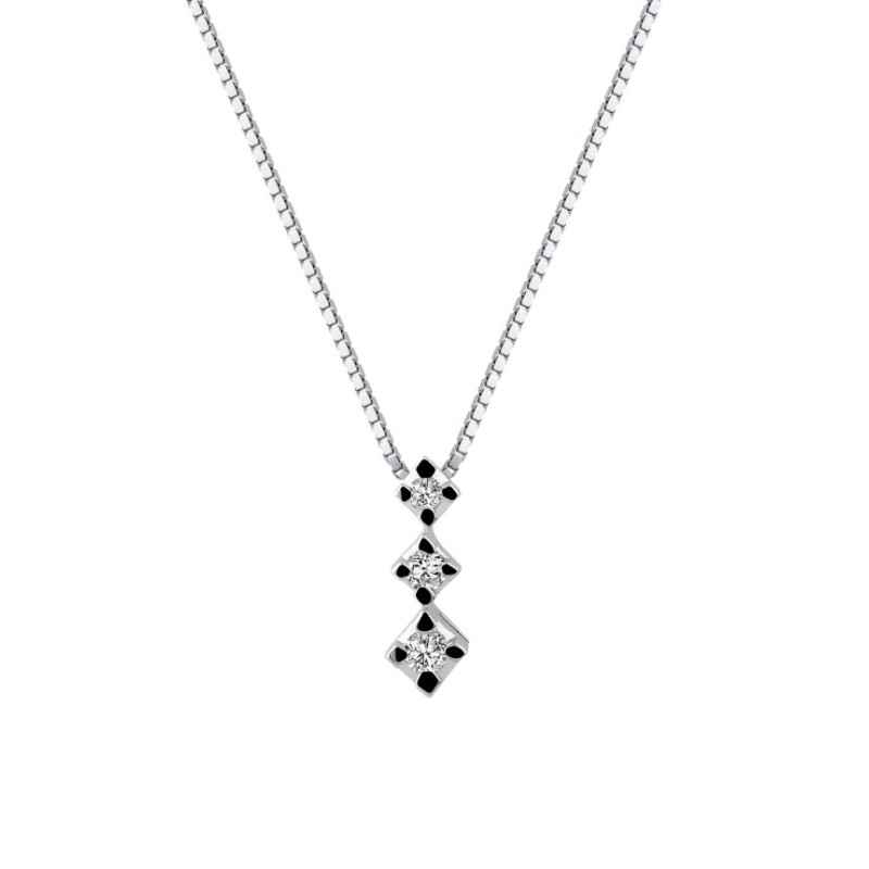 COLLANA TRILOGY IN ORO BIANCO DONNA DEMETRA COLLANA TRILOGY IN ORO BIANCO DONNA DEMETRA
