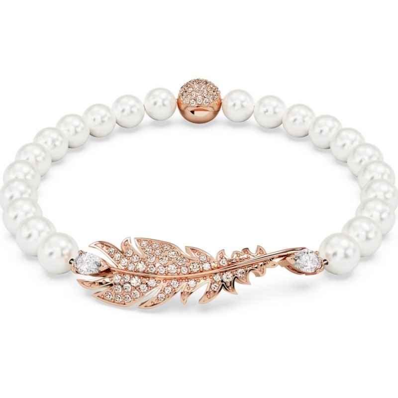 BRACCIALE BIANCO CON PIUMA NICE DONNA SWAROVSKI BRACCIALE BIANCO CON PIUMA NICE DONNA SWAROVSKI