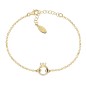 BRACCIALE DORATO CON ANELLO SOLITARIO DONNA AMEN BRACCIALE DORATO CON ANELLO SOLITARIO DONNA AMEN