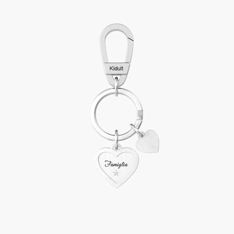PORTACHIAVI CON CUORE E FRASE FAMIGLIA KIDULT PORTACHIAVI CON CUORE E FRASE FAMIGLIA KIDULT