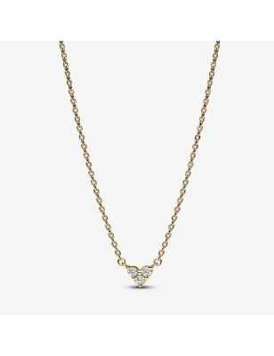 COLLANA CUORE CON TRE PIETRE PLACCATA ORO DONNA PANDORA  363014C01-45 PANDORA