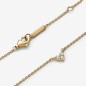 COLLANA CUORE CON TRE PIETRE PLACCATA ORO DONNA PANDORA COLLANA CUORE CON TRE PIETRE PLACCATA ORO DONNA PANDORA
