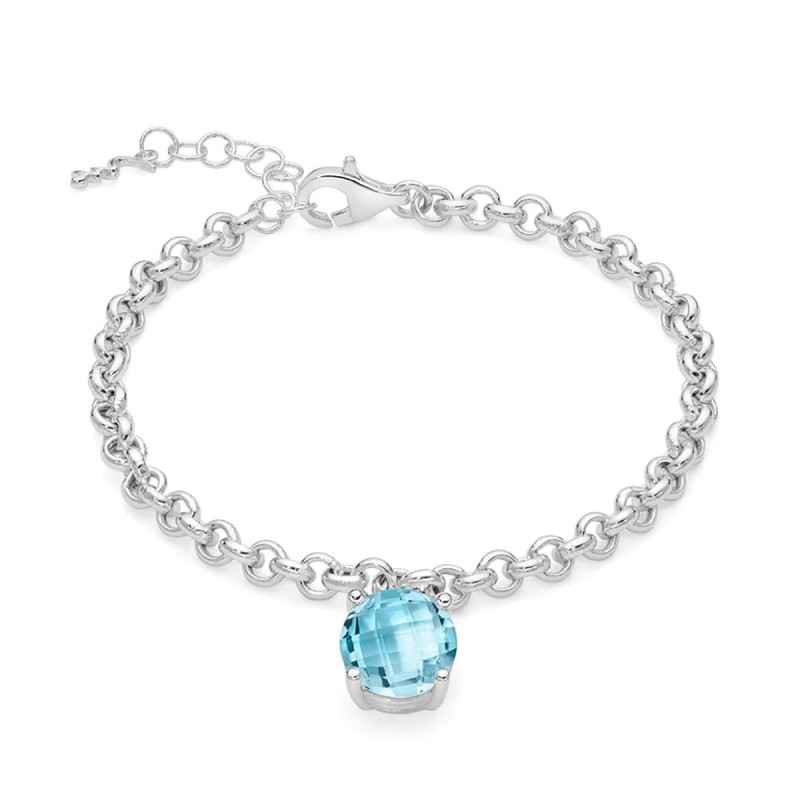 BRACCIALE TOPAZIO TONDO DONNA MILUNA GEMMA DEL CIELO BRACCIALE TOPAZIO TONDO DONNA MILUNA GEMMA DEL CIELO